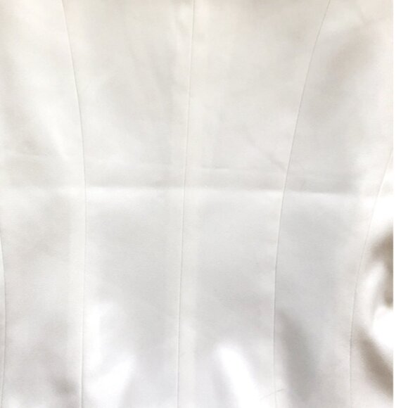 Ann Taylor, No Collar, Cropped Blazer, White, Size 6 - Picture 7 of 10